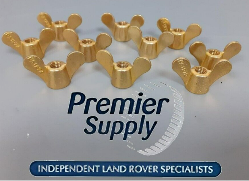 10 x LAND ROVER DEFENDER CLASSIC RANGE ROVER BATTERY J-BOLT M6 WING NUTS AFU1272