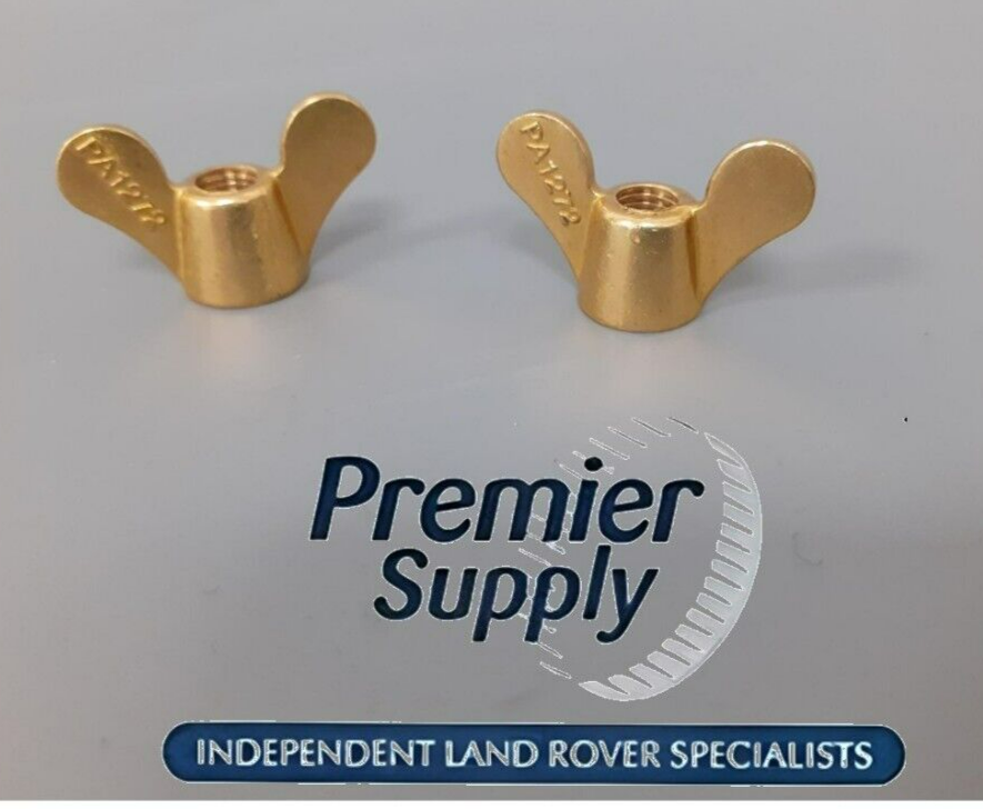 2 x LAND ROVER DEFENDER CLASSIC RANGE ROVER BATTERY J-BOLT M6 WING NUTS AFU1272
