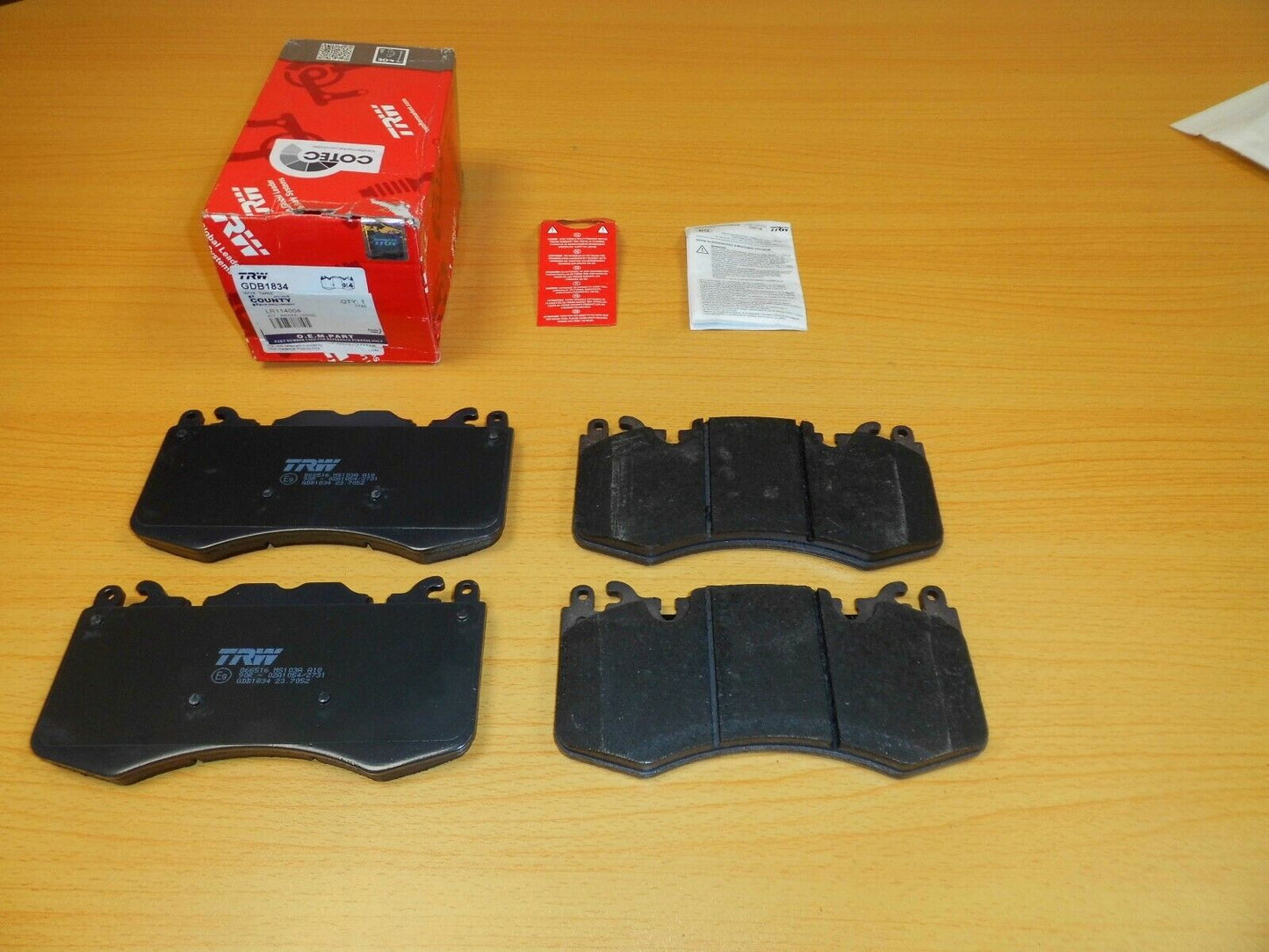 RANGE ROVER / RR SPORT FRONT BRAKE PADS FOR BREMBO 6 POT CALIPER LR114004 TRW