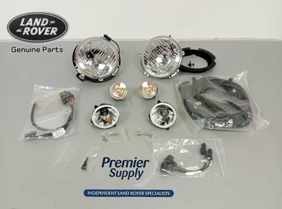 GENUINE LAND ROVER DEFENDER RHD SVX HEADLAMP LIGHT LAMP KIT VPLDV0001