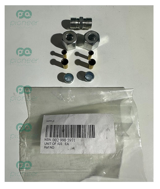 CONNECTOR, COMPRESSED AIR LINE, NIPPLE