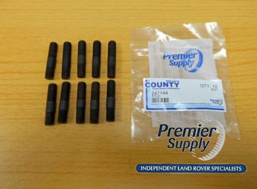 LAND ROVER SERIES 5/16" UNF MANIFOLD STUD 247144 X 10