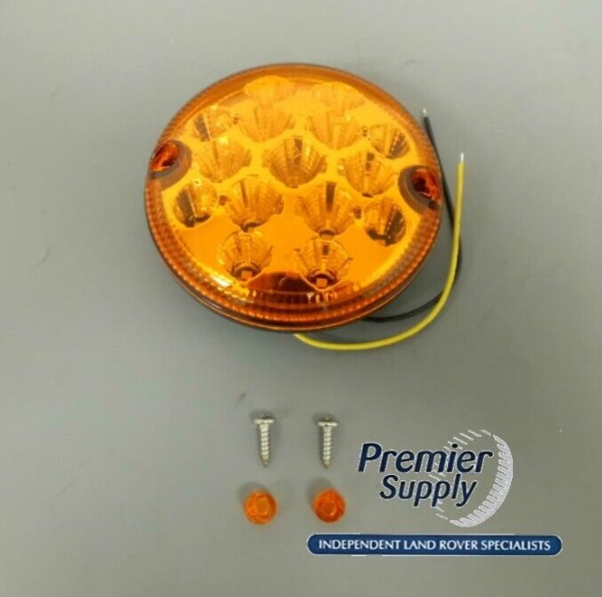 LAND ROVER NAS STYLE 95mm LED INDICATOR LAMP LIGHT AMBER S6081LED