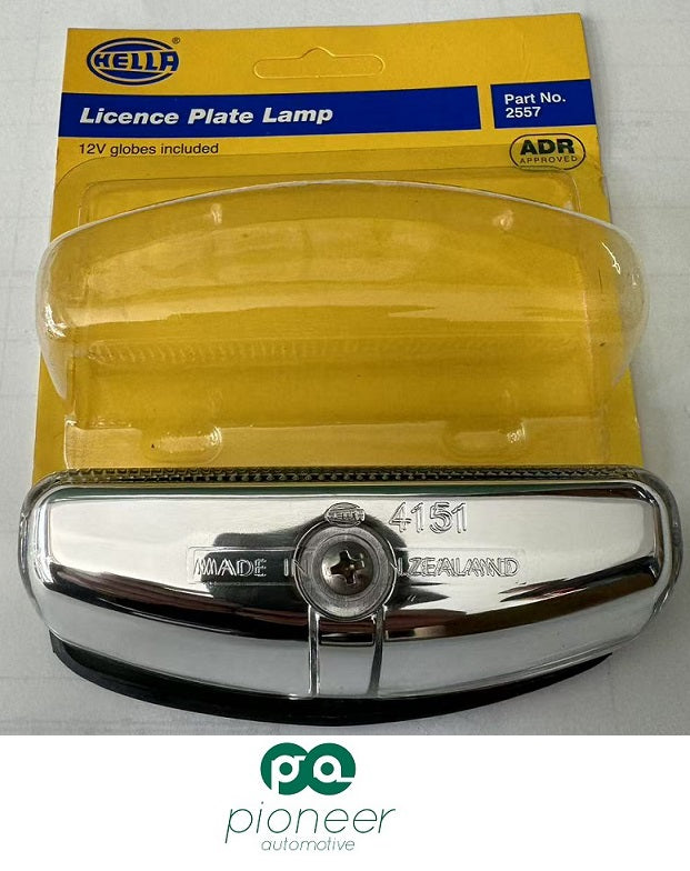 Licence Plate Lamp With 12V Globes - 2557