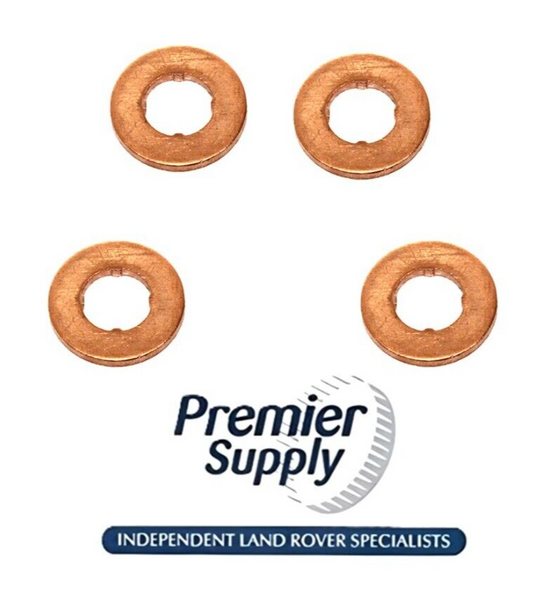 SET of 4 - 4.4 TDV8 RANGE ROVER SPORT DISCOVERY INJECTOR SEALING WASHER LR032818
