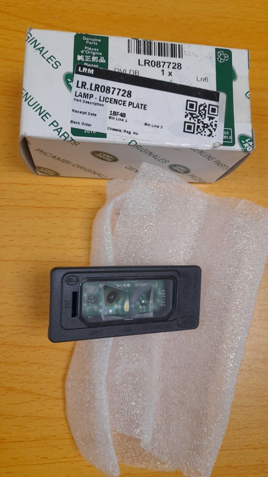 GENUINE LAND ROVER DISCOVERY SPORT NUMBER PLATE LAMP LR087728