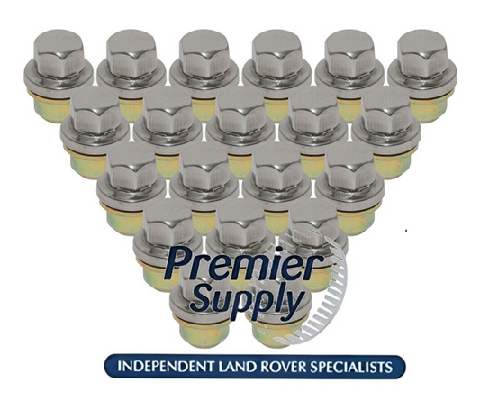 20 x LAND ROVER DISCOVERY 3, 4 & 5 RANGE ROVER & SPORT ALLOY WHEEL NUTS LR173842