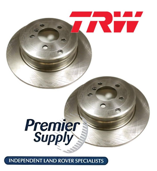 2 x TRW REAR BRAKE DISC KIT RANGE ROVER L322 - 2002 to 2005 LR189029