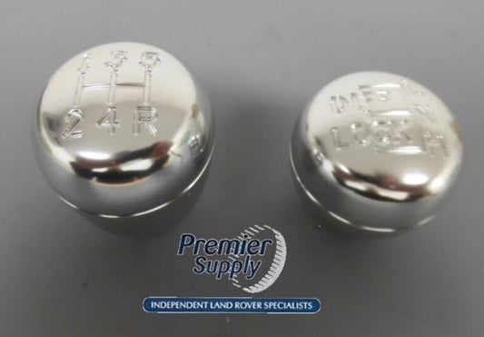 Land Rover Defender Alloy Gear Knob and Transfer Knob For R380 Gearbox PS5500