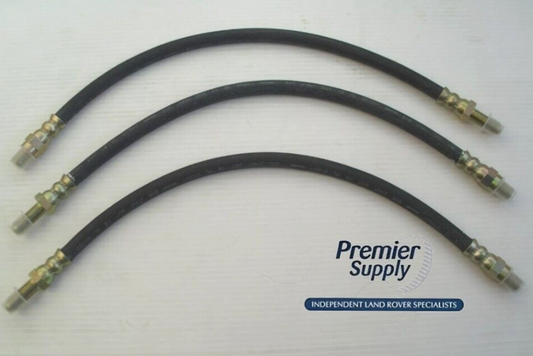 LAND ROVER SERIES 2,2A SWB 88" FRONT & REAR FLEXIBLE BRAKE HOSE KIT RTC3386 X 3
