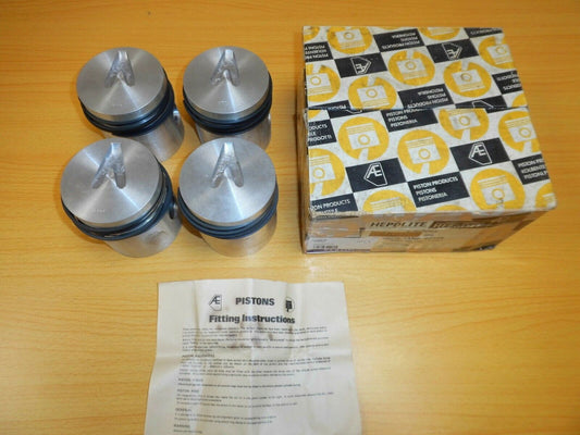 4 x LAND ROVER SERIES 2a & 3 2.25 DIESEL STANDARD SIZE HEPOLITE PISTON RTC4191S