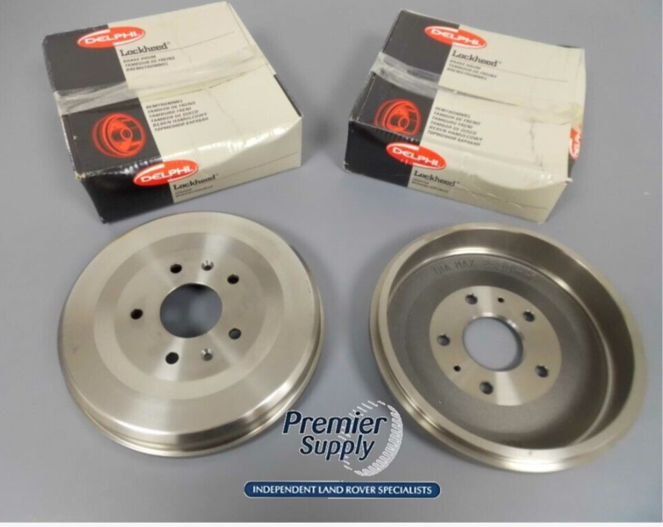 LAND ROVER FREELANDER 1  UP TO 2000 DELPHI REAR BRAKE DRUMS SDC100130 x 2