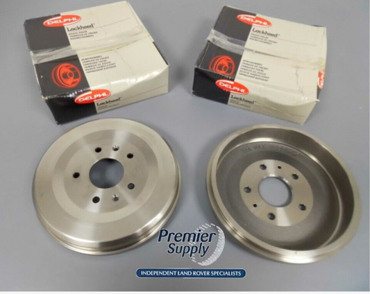 LAND ROVER FREELANDER 1  UP TO 2000 DELPHI REAR BRAKE DRUMS SDC100130 x 2